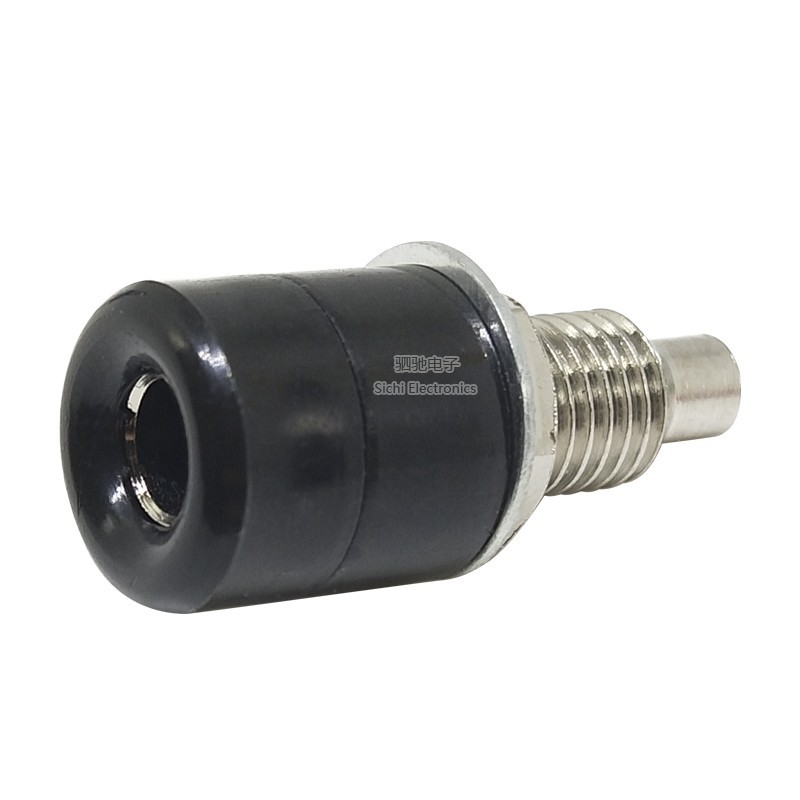 Tất cả Đồng 4mm Chuối Ổ Cắm Bảng Điều Khiển Lỗ Lắp Đặt 8mm Đồng Nguyên Chất Thiết Bị Đầu Cuối Bài Dụng Cụ Kiểm Tra Đầu Chuối