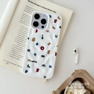 ibumpers Ốp Điện Thoại iPhone Hàn Quốc Dễ Thương Nhiều Màu Sắc Họa Tiết Tiếng Anh Cho IPhone 11 12 13 14 15 16 Pro Max Ốp Lưng Thiên Thạch Màu Kẹo Silicon Mềm Chống Sốc