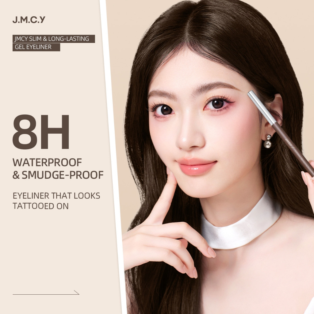 JMCY Slim & Long Lasting Gel Eyeliner Chống Thấm Nước Chống lem Mẹo Cho Đôi Mắt Xác Định Đậm 1FZN