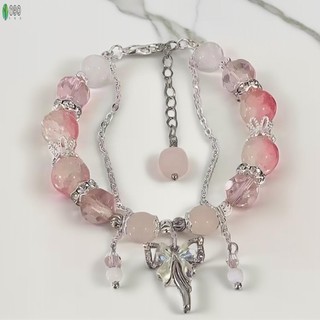 Vòng Tay Hạt Giọt Nước Cho Nữ Đá Pha Lê Với Thép Không Gỉ Cao Cấp Chống Phai Màu Hàng Ngày Đính Hạt Vòng Tay Xếp Chồng