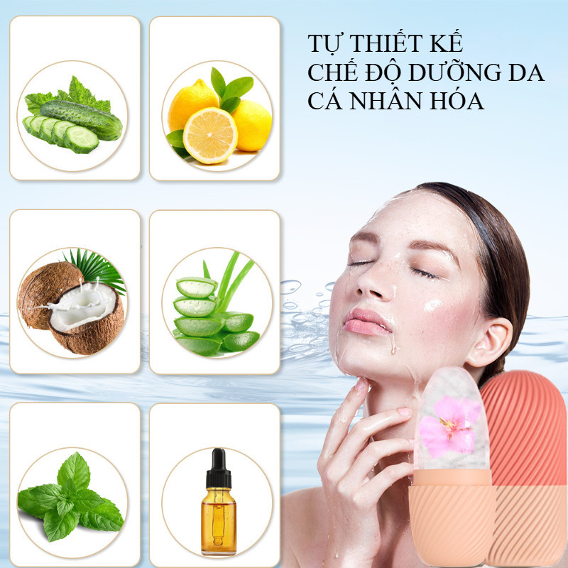 Máy mát xa lăn đá Máy nén lạnh mặt khử sưng mặt,nhiều màu có sẵn trong mọi mùa