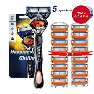 Máy cạo râu nam / Thích hợp cho lưỡi dao cạo Fusion 5 / Dao cạo thủ công Fusion Proglide / Lưỡi dao cạo 5 lớp