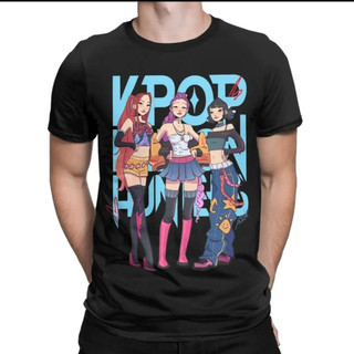 Áo thun Demon Hunters K-pop với hình ảnh các nhân vật Mira, Rumi và Joey - Tay ngắn phù hợp cho fan