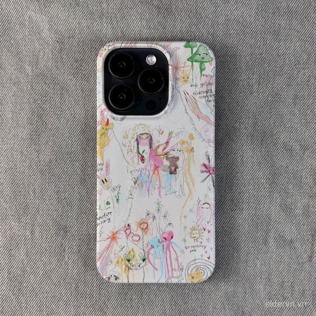 Ốp Điện Thoại QYJS Tranh Ma Thuật Thích Hợp Cho IPhone 11 X XS XR XSMAX 13 14 15 16 ProMax 12 PRO 14 15 16 PLUS 7 8plus Phim Độc Đáo Vỏ Cứng Độc Đáo TKMC