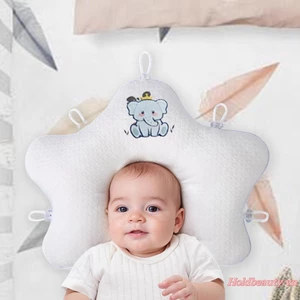 Gối định hình cho bé Hỗ trợ đầu phẳng Máy gối hình ngôi sao dễ thương có thể giặt được