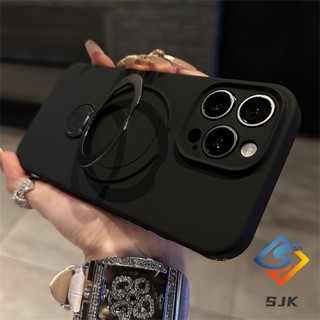 Vỏ cứng chống sốc từ tính 360° Đế kim loại xoay cho iPhone 16 Pro Max 15 14 13 Pro Max Bảo vệ bền bỉ