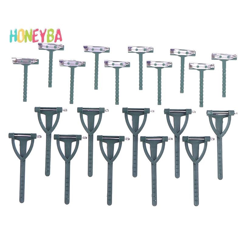 < Honeyba > 10 Cái DIY Nghệ Thuật Cây Hoa Trâm Giá Đỡ Cố Định Kẹp Hình Chữ T Tam Giác Pin Chất Liệu Trang Sức Cưới Làm Đồ Dùng Phụ Kiện