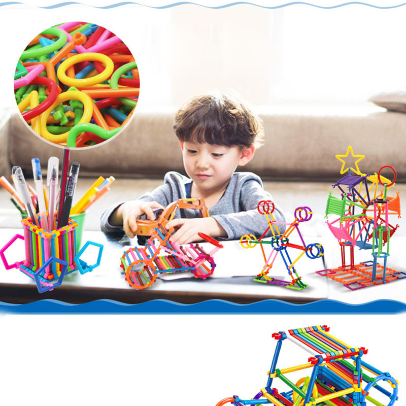 Bộ đồ chơi khối xây dựng cho trẻ em có hộp Đồ chơi điêu khắc hình dạng hỗn hợp linh hoạt Đồ chơi giáo dục DIY