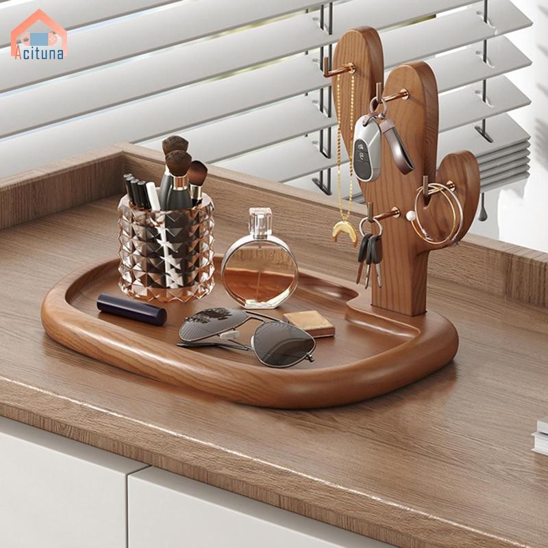 Giá Đỡ Chìa Khóa Cho Bàn Lối Vào Bằng Gỗ Móc Khóa Đa Năng Đồ Lặt Vặt Hộp Đựng Khay Cho Nhà Bếp Phòng Khách Nhà