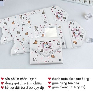 Collect Book Nút Bấm Hình Mèo Pixel Sổ Đựng Card Bo Góc 32 Ảnh Mini Cute Timo VPBL38