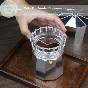PUSKY 1 Cái Nhà Barista Phụ Kiện Cà Phê Tam Giác Cho Moka Nồi Xoay Định Lượng Vòng Cà Phê Nhà Phân Phối Leveler VN