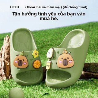 Dép đi trong nhà Capybara dễ thương cho bé – Chống trượt, nhẹ êm, phong cách hè