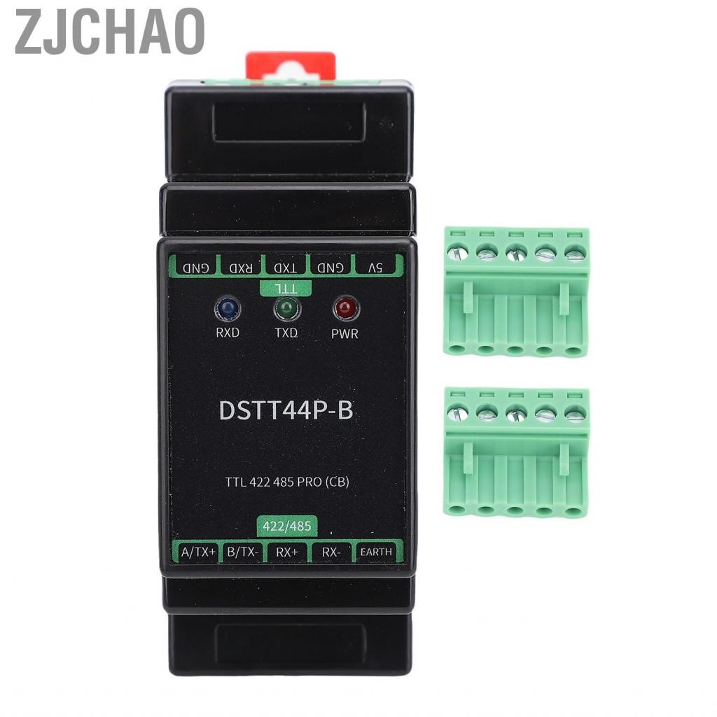 Zjchao Bộ chuyển đổi DIN TTL đến RS422 RS485 DIN Rail Mount DC Phân lập Công nghiệp Bị cô lập 422 485 Mô -đun bộ chuyển đổi với các chỉ báo LED