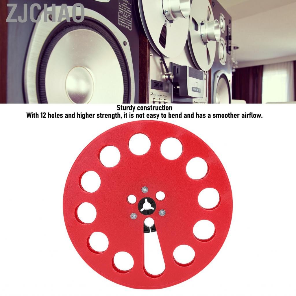Zjchao 1/4 7 inch Takeup Reel Thay thế cho Revox để băng máy phát điện cổ điển trống rỗng với 12 lỗ