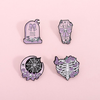 Pastel Goth Màu Pastel Bướm Trâm Kẹp Tóc và Ba Lô, quà tặng Halloween cho bạn bè