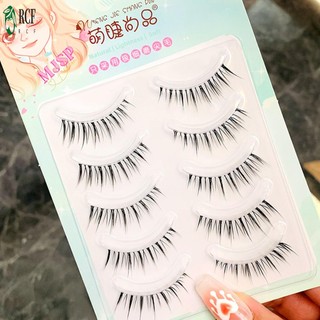 Lông Tơ Truyện Tranh Mắt Wispy Mi Người Phụ Nữ Mô Phỏng Lông Mi Giả Cho Làm Đẹp Mắt Cosplay DIY Trang Điểm