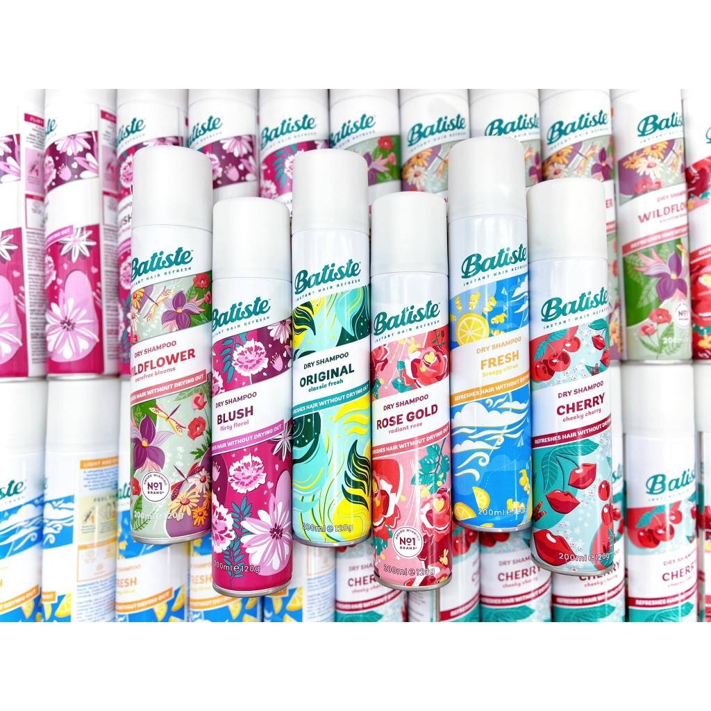 Dầu Gội Khô Batiste 200ml nội địa Anh chính hãng, giảm bết, tạo kiểu tức thì