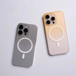 Vỏ bảo vệ từ tính trong suốt Gradient mờ siêu mỏng Thích hợp cho IPhone 16 15 14 Plus 13 12 Pro Max Thích hợp cho vỏ bảo vệ từ tính PC cứng.