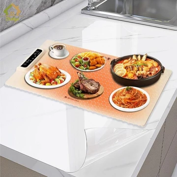 Khay sưởi ấm thực phẩm điện Bothyi Thảm sưởi ấm bằng silicon Làm nóng nhanh Placemat Thảm sưởi ấm thực phẩm Tấm sưởi ấm cho bữa tiệc Buffet