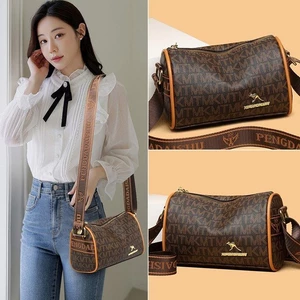 Túi Boston In Hình Thời Trang Phong Cách Mới Đơn Giản Phù Hợp Với Tất Cả Các Trận Đấu Lớn Túi Một Vai Nữ Trung Niên