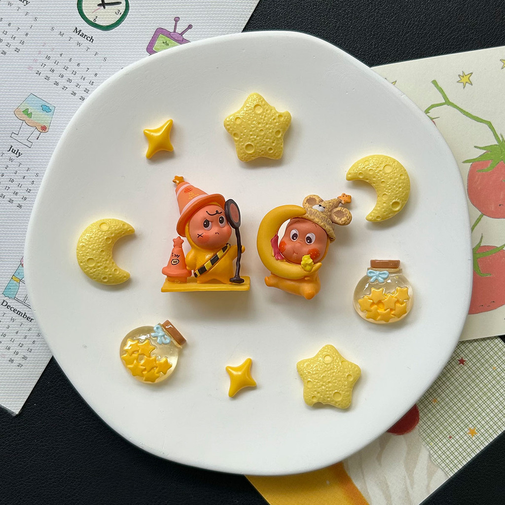 Phụ kiện Crocs Pop Mart Star People: hoa lỗ cao cấp, dễ thương, có thể tháo rời, dùng cho giày lỗ