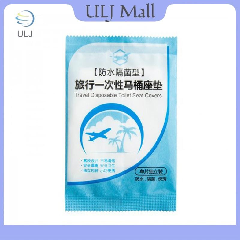 ULJ 50 Chiếc Dùng Một Lần An Toàn Du Lịch PE Nhựa Bồn Cầu Bọc Thảm Đệm Thảm.