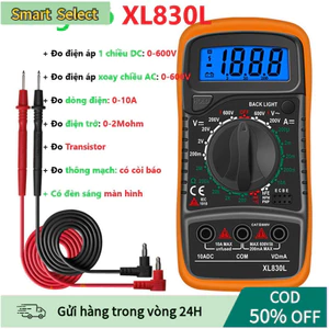 【COD】Đồng Hồ Vạn Năng Đo Điện Áp Dc Ac, Đo Dòng Và Điện Trở, Dành Cho Thợ Điện Và Người Tự Học