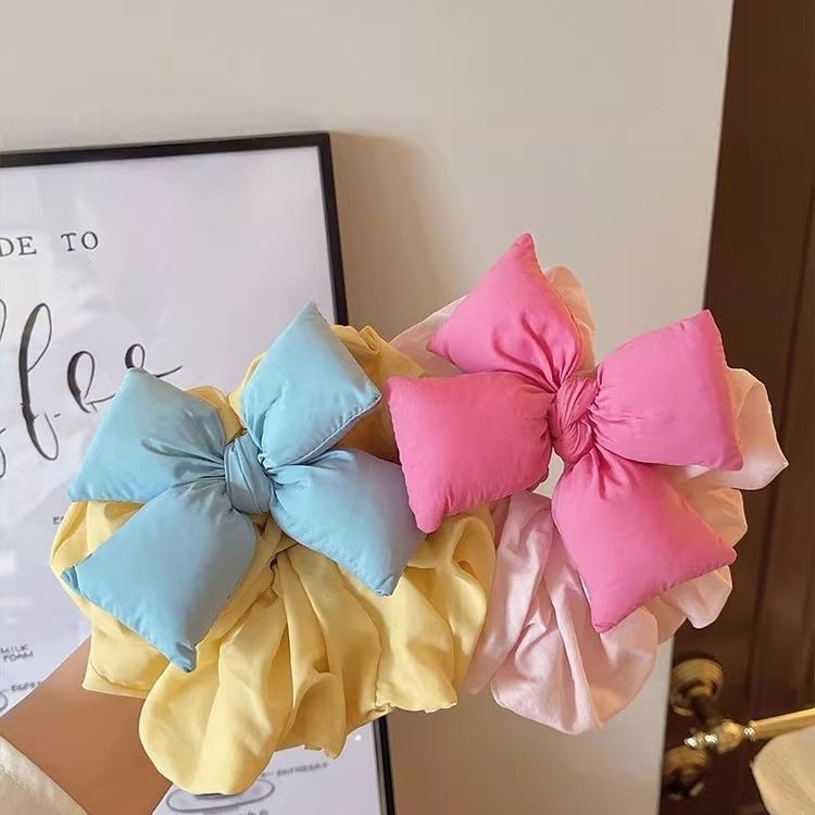 Bông Bóng Nơ Ba Chiều Ruột Lớn - Dây Buộc Đuôi Ngựa Thời Trang