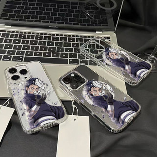 Ốp điện thoại Sasuke Naruto Obito Naruto cho iPhone16 15 14 11 13 12 X XS Pro Max XR Mini Xr 7 8 Plus Vỏ bảo vệ từ tính chống sốc trong suốt không màu vàng