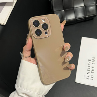 Phim Bảo Vệ Ống Kính Màu Cam Trắng Kính Cường Lực Ốp Lưng Điện Thoại iPhone 17Promax 16Promax 13 14 15 Pro Max 12Promax Chống Sốc Nữ Điện Thoại Di Động