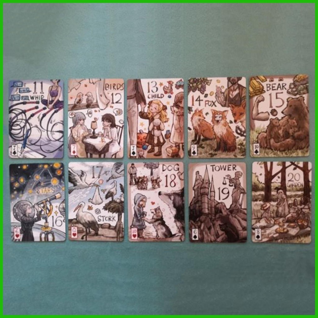 Người mới bắt đầu Tarot Deck 42 Thẻ đồ chơi để bàn Giải trí di động Bộ bài toán Oracle Tool cho du lịch gia đình