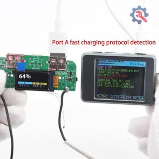 [AT] 1 Bộ Chuyển Đổi Sạc Nhanh Hai Chiều Mô Đun Nguồn Điện Di Động DIY Bo Mạch Chủ Nguồn Có Màn Hình Type-c USB 22,5W TH