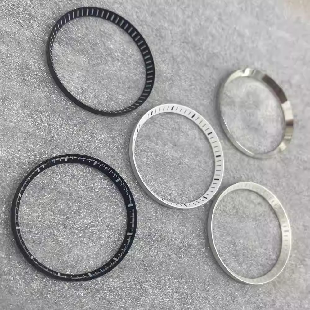 31.3mm Đồng Hồ Chương Nhẫn Cho NH35 NH36 Sửa Đổi Quy Mô Nhẫn Cho SKX007 SKX009 Đồng Hồ Phụ Kiện 27.5mm