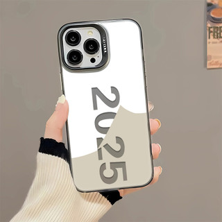 Ốp Lưng 3 in1 2025 Năm Cho OPPO A1 5G A1pro A2pro A2 5GA3 A3pro A3X A5X A5pro Vỏ Điện Thoại Matte Silver IMD Vỏ Bảo Vệ Chống Rơi Cứng