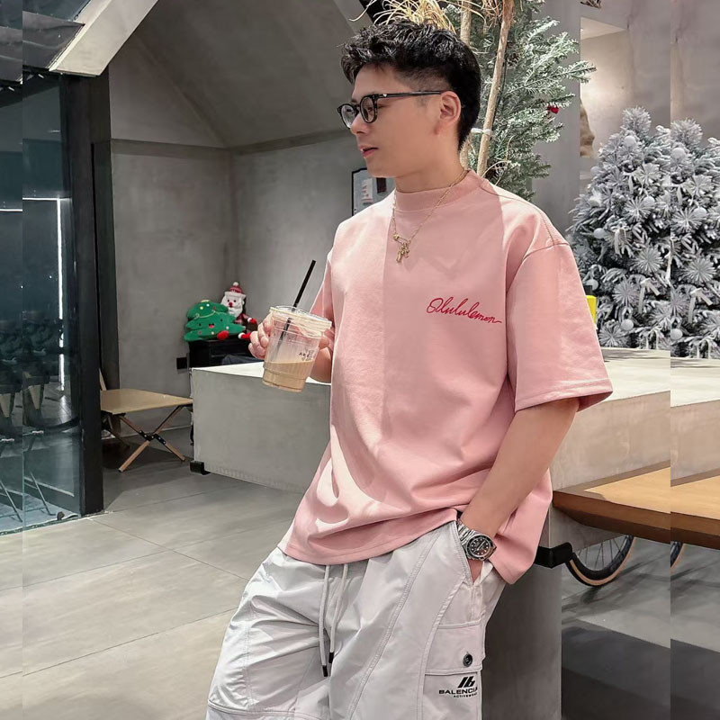 Lulu Lulu Thư Mùa Hè Nam Nữ Cặp Đôi Mặc Cotton Nguyên Chất Thể Thao Áo Thun Tay Ngắn