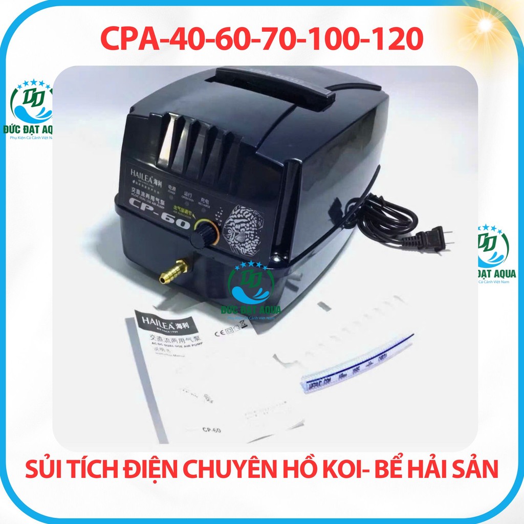 Sủi tích điện hồ Koi hồ cá- bể hải sản CPA-40-60-70-100-120-Sau khi ngắt điện có thể chạy 9-10 tiếng 5