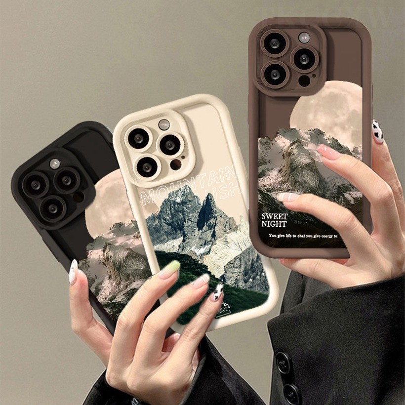 Vỏ Tương Thích Cho Redmi K70 K60 K50 K40 Pro K70E K60 K50 Ultra K40S Họa Tiết Phong Cảnh Tuyết Vỏ Điện Thoại Silicon Mềm Chống Sốc