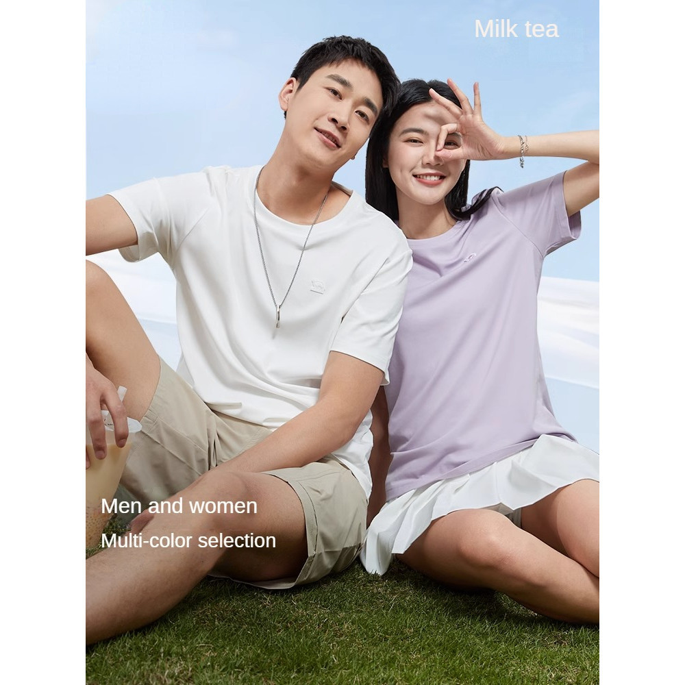 Ảnh Áo thun thể thao khô nhanh CAMEL CROWN Chống nắng mát mẻ UPF50 + Nam và Nữ chạy bộ tay ngắn 1