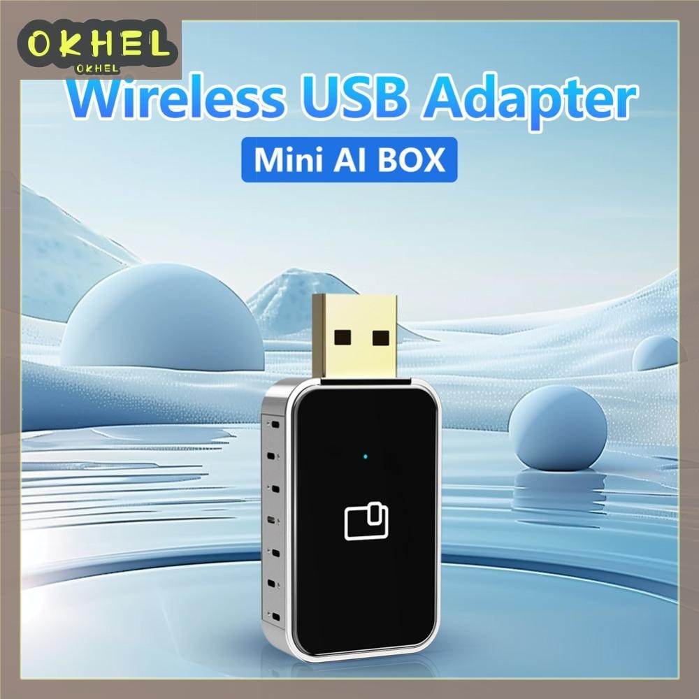 [Okhello.vn] Bộ chuyển đổi tự động CarPlay Android không dây BT WiFi ...