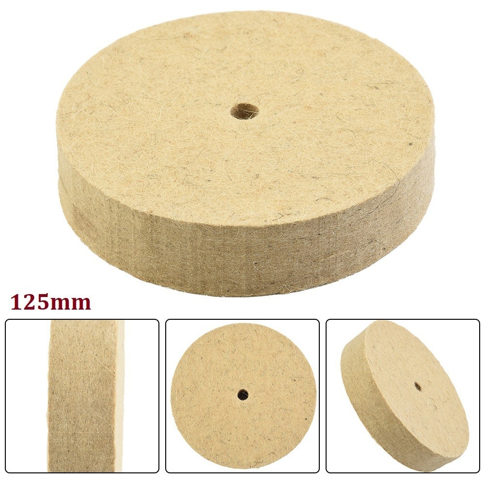 [Cosyh] Bánh xe đánh bóng nỉ 5In Bánh xe mài len đánh bóng Máy mài RotaryTool
