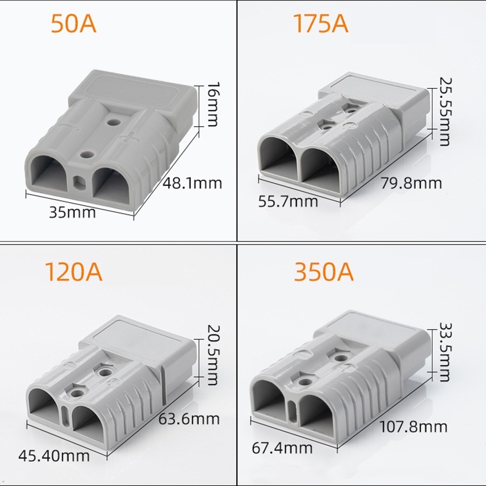 [Cosyh] 1 CÁI Cho 50 / 120A 600V Cho Cáp ANDERSON CẮM Pin Xe Nâng Đầu Nối Nguồn