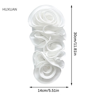 Huxuan 3D Hoa Trang Trí Handmade Hoa Miếng Dán DIY Ngực Hoa May Đính Cho Váy Cưới Phụ Kiện RFT