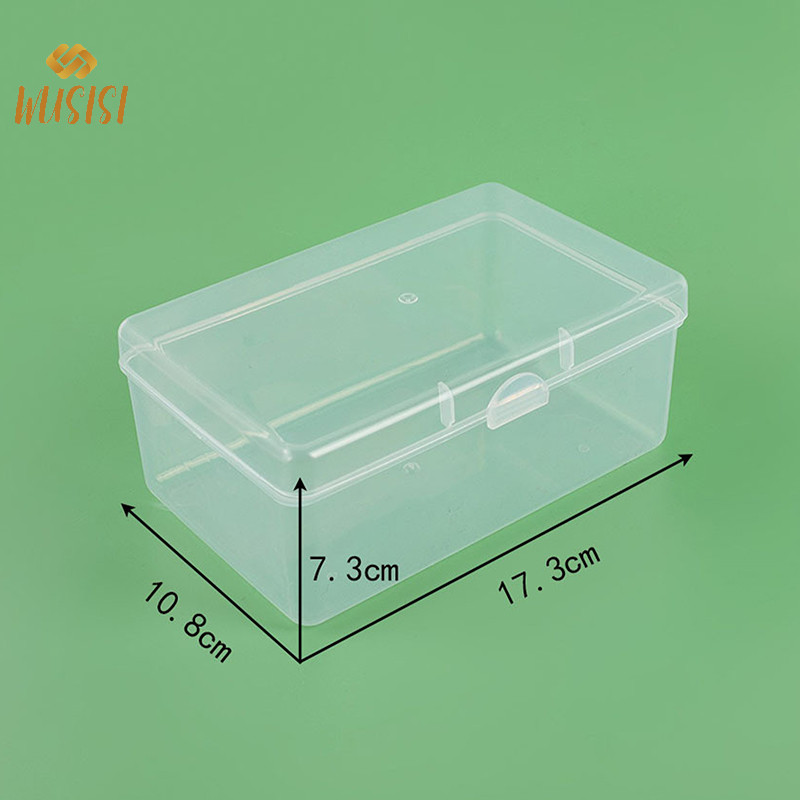 [WUSISI] Hộp đựng bông lật trong suốt Hộp đựng trang điểm al Photocard Thần tượng Thẻ Hộp đựng Hộp đựng chống bụi MỚI