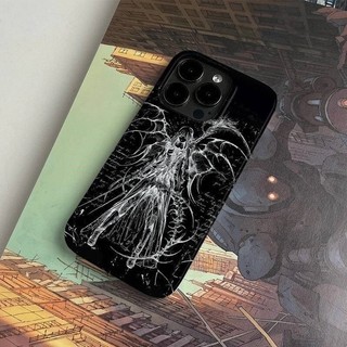 Ốp Điện Thoại Thích Hợp Cho iPhone Cyberpunk Angel iPhone11 Cạnh Thẳng xr Thích Hợp Cho 14 Vỏ Điện Thoại 15pro13 Chống Sốc 12 Vỏ Bảo Vệ 78p ONSI