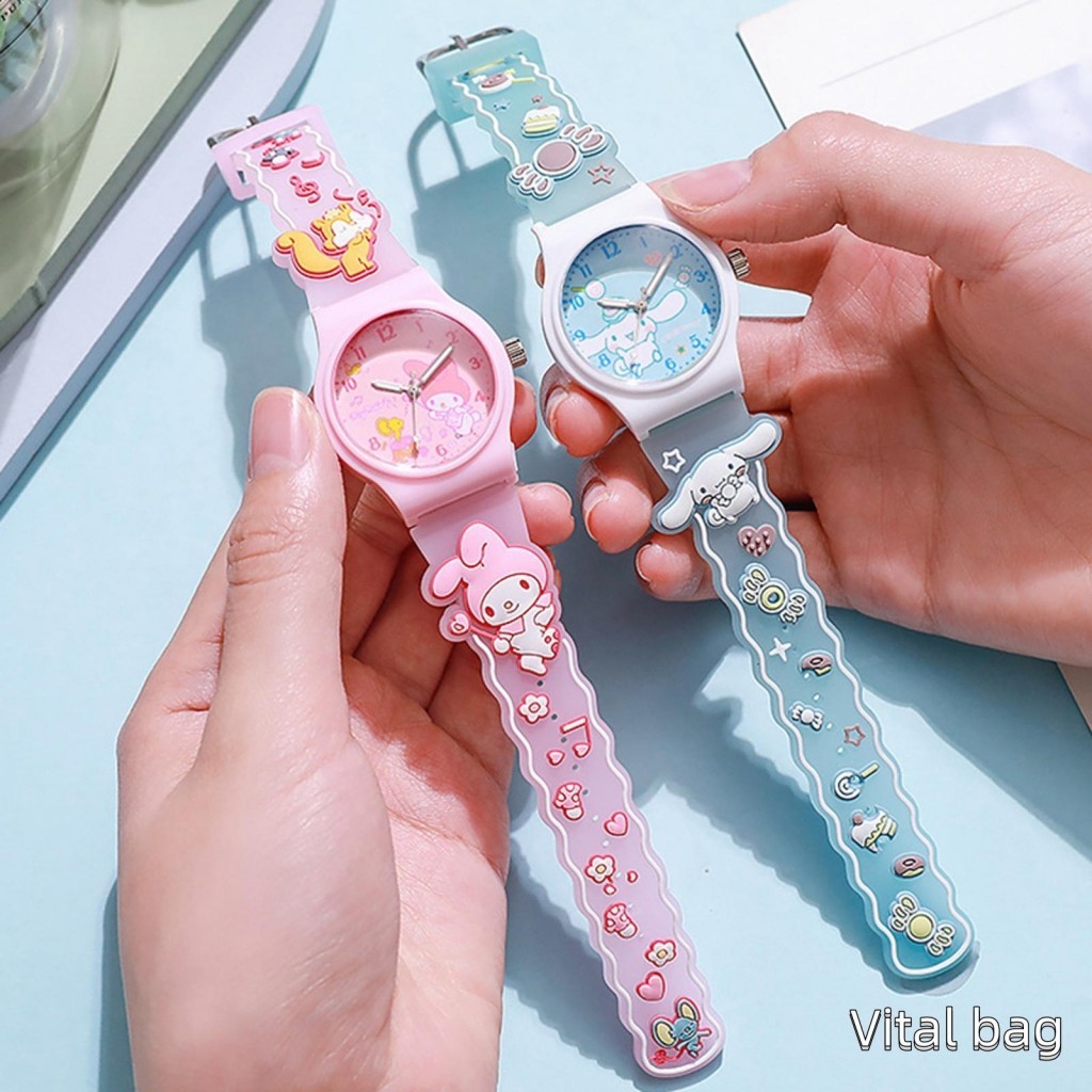 Trẻ Em Bé Gái Đồng Hồ Thạch Anh Analog Hoạt Hình Tròn Dễ Thương Trẻ Em Tập Đi Đồng Hồ Đeo Tay Quà Tặng Cho Bé Gái