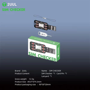 2UUL SIM Checker Phát hiện tín hiệu nhanh Mạch tự động Phát hiện nhanh chóng Kiểm tra lỗi mô-đun để sửa chữa điện thoại