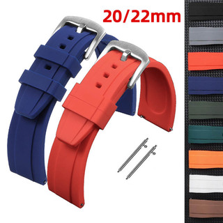 20mm 22mm Dây đeo đồng hồ silicon chống thấm nước Dây cao su Dây đeo đồng hồ thông minh cho Seiko 5 Diver Cá ngừ Lặn Dây đeo đồng hồ nam nữ Cơ khí kỹ thuật số Vòng đeo tay thể thao