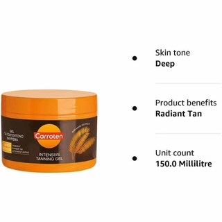 CARROTEN INTENSIVE QUICK EXPRESS TANNING GEL COCONUT SCENT 5.07oz /150ml