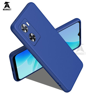 Dành Cho OPPO A57 A57s A57e A77 A77s 4G Ốp Lưng Silicon Lỏng Nâng Cấp Với Viền Vuông Bảo Vệ Camera Mềm Chống Trầy Xước Lớp Lót Microfiber Chống Sốc Mỏng