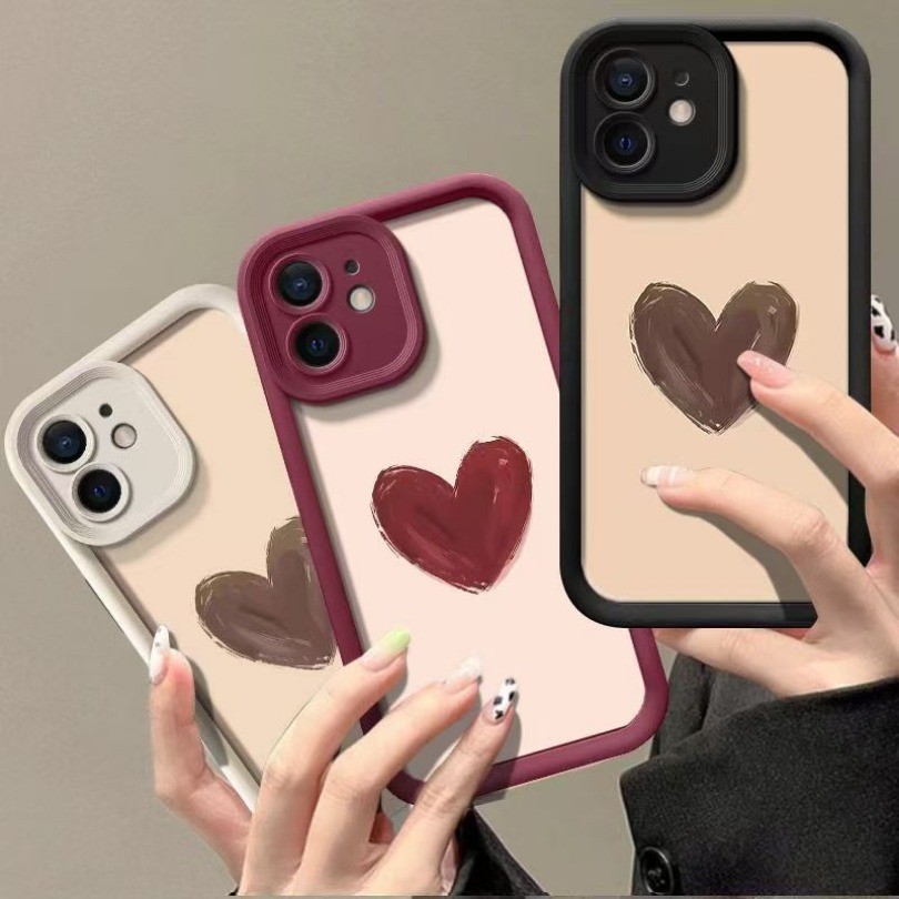 Ốp Điện Thoại + Dây Buộc Đám Mây Trái Tim Tình Yêu Cặp Đôi Dành Cho Redmi K40 K20 K30 Pro Zoom K40 Gaming K30 Ultra K40S Redmi Note 8 Pro Dễ Thương Angie Eyes Bìa Mềm